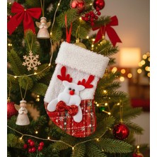 Storemax Yılbaşı Desenli Orta Boy Çorap Yılbaşı Süsü