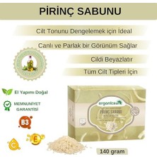 Storemax Organicsun 2'li Set Doğal Kabak Lifli Pirinç Sabunu ve Lifsiz Pirinç Sabunu