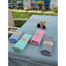 Storemax Kare Desenli Sofra Bezi, Piknik Masa Örtüsü, Pamuklu Yer Sofrası (Karışık Renk, 140 x 170 Cm)