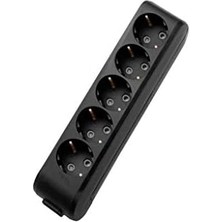 Storemax 5li Topraklı Klemens Ç.k Siyah Priz