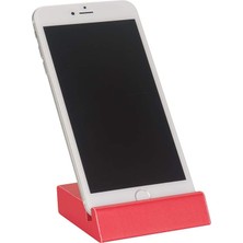 Storemax 2k Cep Telefonu Stand, Deri Kaplı, Kırmızı