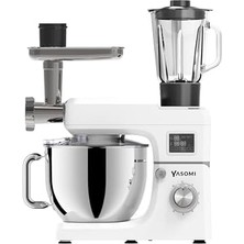 Storemax 1511BML LED Ekranlı Kıyma Çekme Aparatlı Stand Mikser Mutfak Şefi (Beyaz)