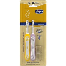 Chicco 2'li Diş Fırçası 6-36 Ay Lılac Mustard