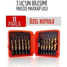 Modacar Mucize Hss 13'lü Kombinasyon Matkap Ucu Seti - Delme, Havşa, Diş Açma Tek Adımda