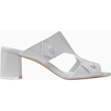 Private Collection Cepida Agnesa Sandalet, Rugan Deri, Blok Topuk, Şık Italyan Zarafeti