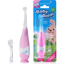 Brush-Baby Babysonic Bebek ve Çocuklar Için Elektrikli Diş Fırçası 0-3 Yaş Akıllı Led,zamanlaycı,2 Yedek Başlık