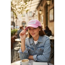 Şapka Market Featur Vintage Pembe Beyzbol Şapka