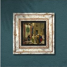 Storemax Göreme Halı Tüccarı Taş Duvar Tablosu - Çerçeveli Taş Tablo - Dekoratif Duvar Sanatı - Modern Ev ve Ofis Duvar Dekoru T1-20