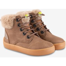 Hopfrög Furry Boots Kahverengi Meşe Barefoot Çocuk Botu