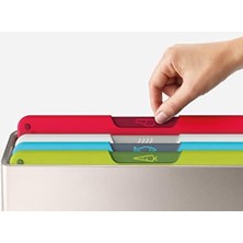 Storemax Folio Kesme Tahtası Seti, Saklama Kutulu, Kaymaz, Renk Işaretli, 4 Parçalı