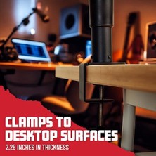 Storemax Frameworks Gfwspkstmndskcmp | Masaüstü Mengeneli Stüdyo | Dj Monitör | Hoparlör Standı | Sehpası | Çift