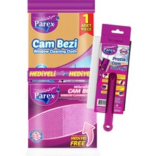 Parex Pratik Cam Sileceği ve Çeşitli Cam Bezi Paketi