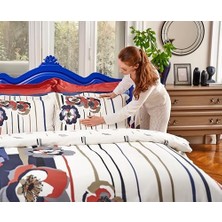 Storemax Vanessa Standart Pamuk Nevresim Takımı, Kırmızı, Çift Kişilik