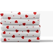 Storemax Kırmızı Kalpli Çift Kişilik Nevresim Seti