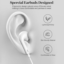 Storemax Kablolu Kulak Içi Kulaklık 120 cm Ses Açma Kapama Hd Ses Kalitesi Mikrofonlu Iphone Kulaklık Ios Lightning