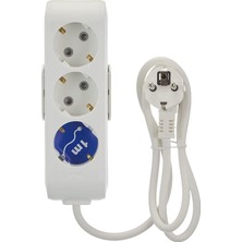 Storemax Üçlü Priz Topraklı Kablolu Çocuk Korumalı 1 mt
