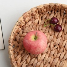 Storemax 3'lü Rustik El Yapımı ve Doğal Yuvarlak Hasır Tepsi Seti, 3'lü Hasır Yuvarlak Tepsi Seti, 3 Boy Hasır Tepsi (38 * 6cm-34 * 5cm-30 * 24 * 4,5cm)