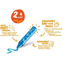 Storemax Carioca Bebek Elleri Kirletmeyen Pastel Boya Kalemi 8'li 2 Yaş+