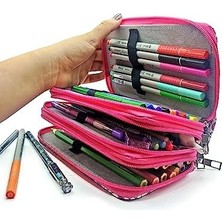 Storemax Kalem Kutusu --Avakado Kawai Organizer Kalemkutu Vegan Deri Üç Bölmeli Kalemlik