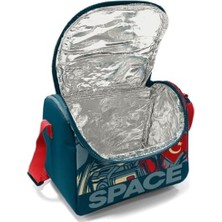 Storemax Yeşil Astronot Baskılı Erkek Çocuk Okul Beslenme ve Piknik Çantası