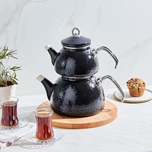 Storemax Kristal Çaydanlık Takımı Siyah