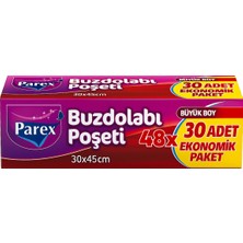 Parex 30’lu Buzdolabı Poşeti Büyük Boy 30 x 45 cm 48'li Paket