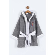 Bella Home Palyaço Nakışlı Kapüşonlu Çocuk Bornozu - %100 Cotton - Orijinal Kutulu