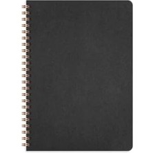 Storemax A5 Siyah Karton Kapak 70 Yaprak 110 Gram Düz Çizgisiz Not Defteri