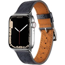 Storemax Ile Uyumlu 42MM Krd-76 Pu Deri Kordon Strap Kayış Gri