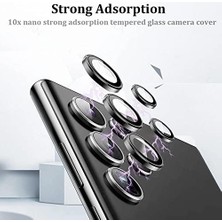 Storemax Enfein Galaxy S23 Ultra Ile Uyumlu Lens Koruyucu Kolay Tak Çıkar Ergonomik Ince Tasarım Kırılma ve Çizilme Önleyici Cmconan Kamera Koruyucu Siyah