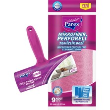 Parex Mega Tüy Toplayıcı Rulo ve Mikrofiber Perforeli Rulo Bez Paketi