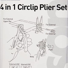 Storemax 20929 Four Circlip Pliers Set