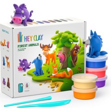 Storemax Hey Clay Orman Hayvanları Seti - Çocuklar Için Hava ile Kuruyan ve Şekil Alan Kil Seti - 15 Kutu ve Şekillendirme Aletleri - Interaktif Çocuk Oyuncakları
