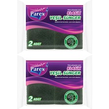 Parex Klasik Yeşil 2'li Sünger Ikili Paket