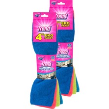 Parex Trend Mikrofiber 4'lü Açık Temizlik Bezi Ikili Paket