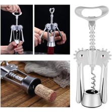 Storemax Şarap Açacağı - Çok Işlevli Çinko Alaşım Kırmızı Şarap ve Şişesi Açacağı, Tirbuşon Mantar Çektirme, Ev ve Bar Kullanımı Için Gümüş Renk