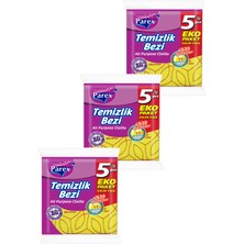 Parex Temizlik Bezi 5'li Paket 34 x 35 cm Üçlü Paket