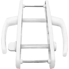 Storemax Alüminyum Beyaz Wc Kapı Kolu, Tuvalet Kapısı Için Metal Kulp