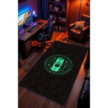 Charmbi The Legend Of Zelda Desenli Kaymaz Taban Makinede Yıkanabilir Gaming Oyuncu Gamer Genç Odası Halısı