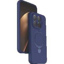 Marsilyan Xiaomi Mi 15T Pro Regal Magsafe Standlı Kapak - Lacivert