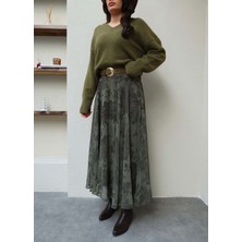 Esra Helvacı Etnik Desen Şifon Etek