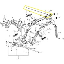 Qj VPS125/LTM125 Sele Kilidi Teli