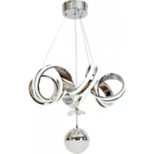 Avonni AV-7014-6182-6K-1TK Krom Kaplama Modern Avize LED Alüminyum Silikon 50X50 cm