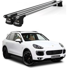 Today Auto Trio-I Porsche Cayenne (2010 ve Sonrası) Uyumlu Kilitli Ara Atkı 135CM Port Bagaj Tavan Barı