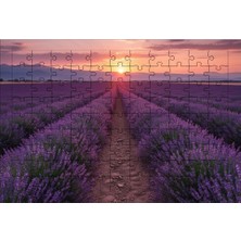 El Emeği Mor Lavantalar Puzzle Yapboz 99 Parça