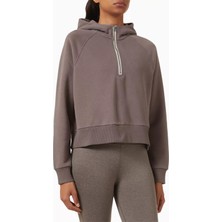 Vuori Restore Yarım Fermuarlı Kapüşonlu Sweatshirt, Organik Fransız Havlu, Rahat & Lüks