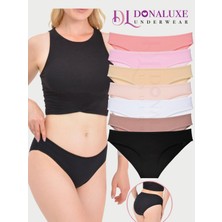 Donaluxe Kadın Külot , Kadın Bikini 7'li Soft Pamuklu Külot