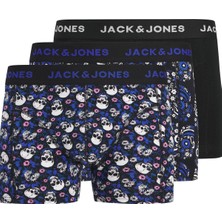 Jack & Jones Jacflower Skull Pamuklu Erkek Boxer 3’lü Paket