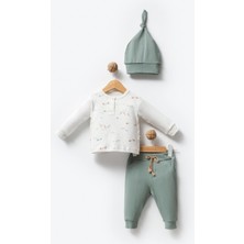 Bubbles %100 Organik Pamuk Jungle Desen Unisex 2’li Bebek Takım