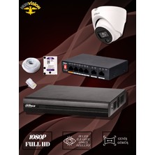 Dahua 2 Mp 1 Kameralı Ip Dome Full Set